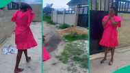 After hiding it for long, man shows wife house he built, video captures her emotional reaction