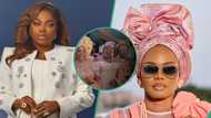 JP 2025: Clip of Iyabo Ojo, Funke Akindele twinny in same attire as they stage grand entrance trends