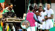 Ekong-Troost, other Super Eagles stars party with DJ Neptune in Abuja after Libya ordeal