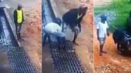 "Beware of these men": Nigerian man cries out as CCTV captures group of 'aboki' boys stealing iron from drainage