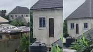 Nigerian man builds strange house with trap door upstairs, video of duplex causes stir online