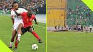 Angry Ghana fans invade pitch, throw bottles after conceding 93rd minute goal vs Angola, video