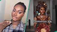 Lady flaunts how she spent N414k on classy look for valedictory service: "Fabric isn't that costly"