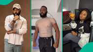 Bimbo Ademoye taunts VJ Adams as he jumps on viral 'Hot Body' challenge: "Do you know your age?"