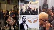 Rico Swavey: Tears flow during service of songs, Alex, Teddy A, other BBNaija stars attend