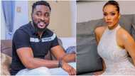 BBNaija finale: I love you, Pere tells Maria on stage as he gets evicted from show