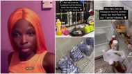 "Run and never look back": Nigerian lady showcases dirty kitchen of Instagram big boy she visited