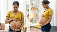 "We met at a wedding": Lady sleeps with her friend's cousin, gets pregnant for him and delivers baby