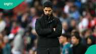 Mikel Arteta reacts after Arsenal lose to Bournemouth ahead of UCL clash vs PSG