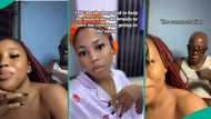 Nigerian lady shows how father helped her loosen her braids to save salon costs, melt hearts