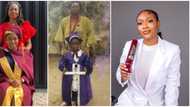 Nigerian lady recreates primary school graduation photo with mum 20 years after, her mum grew younger