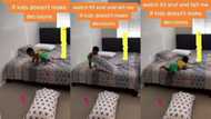 Brilliant little boy's trick dropping from bed leaves many surprised, video oes viral on Instagram