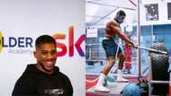 Anthony Joshua shows off incredible physique as he trains hard for his fight against Usyk