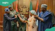 Just In: Tinubu gives new rank to his ADC, videos emerge