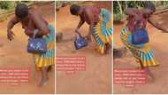 "Dad died early": Mother dances like a kid as her son buys her beautiful handbag, video trends on TikTok