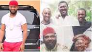 Yul Edochie shares rare family photo taken in 2004, dad Pete, mum and other siblings all look much younger