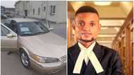 I bought it with my money: Nigerian man celebrates buying his first car, shares cool photos of whip online