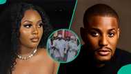 Alexx Ekubo: Lady makes rare observation about actor’s wife’s action at graveside, sparks reactions