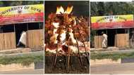 "Faculty of meatology": Nigerian man builds magnificent suya joint, names it university in video