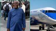 Happy Nigerian man shares package he received from Air Peace after boarding flight to London