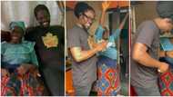 Daddy Showkey's mum dances with joy as singer pays her a surprise visit on her birthday