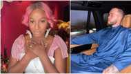 "Please don't drift": DJ Cuppy begs her Oyinbo fiance as he goes out with her pink whip, netizens react
