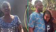 Hardworking Nigerian lady makes her parents proud by buying her first car, shows it to them