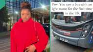 UK-based Nigerian lady sees luxurious bus which has Igbo name, records video and posts on TikTok