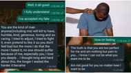 "Am not good for you": Nigerian man leaks sad chats as his girlfriend dumps him for being too perfect
