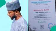 "Cyber security and digital forensics": First-class graduate posts his certificate, photo trends