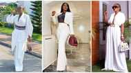 Ini Edo: 10 noteworthy ways to turn heads in white ensembles like Nollywood star