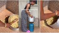 Video shows moment Nigerian chef poured huge pot of food on floor while doing TikTok video