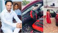 "Preacher of war don dey show love": Reactions as man of God Indabosky splashes millions on new ride for wife