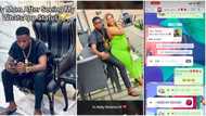 Igbo mum reacts after seeing son's WhatsApp photo of lady on his lap, their funny chat leaks