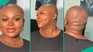 Techie breaks the internet with her bald look, Nigerians react