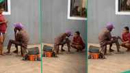 "They are so caring": Lady shows off Hausa shoe mender who is her friend, video trends on TikTok