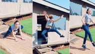 "Spider woman has arrived": Fair lady with long legs dances and jumps in air, video stuns many