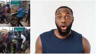 Man carries 7 passengers at once on his okada with long seat, viral video generates reactions on the net