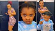 "Heaven is far from this girl": Kid blocks camera as curvy sister gets set to whine waist gently, men complain