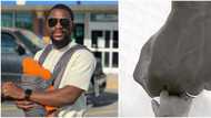 The baby is too small: Nigerians advise Tobi Bakre as he carries his 2-weeks old boy in a carrier for 5 hours