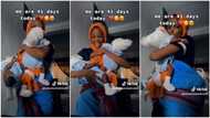 Mother of new triplets dances & celebrates her babies becoming 41 days old in trending TikTok video