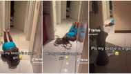 "She is really gone": Lady cries out after finding her best friend on the floor over a man, shares video