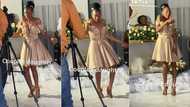 Pretty girl in fine bridal gown unleashes sweet dance moves at parents' wedding, video excites people