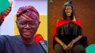 Lagos governor gifts N10 million to lady announced as LASU’s best graduating student