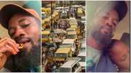 "She took care of me": Man posts photos of a lady sleeping on his shoulder inside bus, sparks reactions