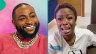Davido: Nigerian lady breaks down, cries uncontrollably after OBO followed her on Instagram