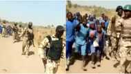 Video shows soldiers escorting children to school in the northeast over insecurity, stirs massive reactions