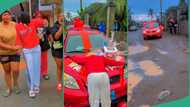 Nigerian lady gifted new car by new boyfriend on her birthday after 2 months of dating
