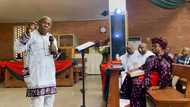 Former President Obasanjo takes up new role in church wows many Nigerians