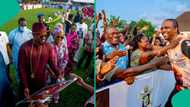 Former Arsenal star shines as icons reunite for Olu of Warri’s 4th coronation festivities